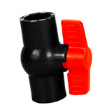 Maxbell PVC Ball Valve Slip Fitting Aquarium Socket Valve Sewage Pipe Control Valve Inner Dia 5cm