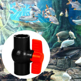 Maxbell PVC Ball Valve Slip Fitting Aquarium Socket Valve Sewage Pipe Control Valve Inner Dia 5cm
