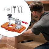Maxbell Door Hinge Jig Practical Locking Cabinet Hinge Jig for Woodworkings Cabinets