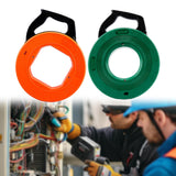 Maxbell Electrical Fish Tape Flexible Professional Easy to Install Wire Pulling Tool Orange