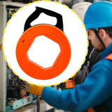 Maxbell Electrical Fish Tape Flexible Professional Easy to Install Wire Pulling Tool Orange