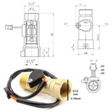 Maxbell Water Flow Sensor Sturdy for Industrial Residential Commercial Water Systems