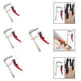 Maxbell Ratcheting Table Clamp Strong Clamping Force Practical Quick Track Saw Clamp 10cmx6cm