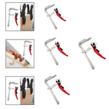 Maxbell Ratcheting Table Clamp Strong Clamping Force Practical Quick Track Saw Clamp 10cmx6cm