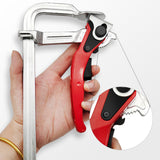 Maxbell Ratcheting Table Clamp Strong Clamping Force Practical Quick Track Saw Clamp 10cmx6cm