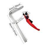 Maxbell Ratcheting Table Clamp Strong Clamping Force Practical Quick Track Saw Clamp 30cmx6cm