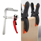 Maxbell Ratcheting Table Clamp Strong Clamping Force Practical Quick Track Saw Clamp 30cmx6cm
