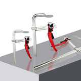 Maxbell Ratcheting Table Clamp Strong Clamping Force Practical Quick Track Saw Clamp 30cmx6cm