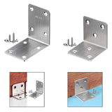Maxbell Right Angle Bracket Multifunctional Corner Brace for Tables Shelves Dressers 7cmx5cmx7cm