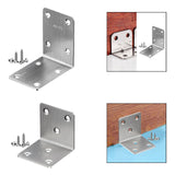 Maxbell Right Angle Bracket Multifunctional Corner Brace for Tables Shelves Dressers 7cmx5cmx7cm