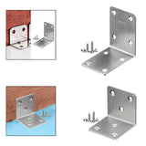 Maxbell Right Angle Bracket Multifunctional Corner Brace for Tables Shelves Dressers 7cmx5cmx7cm