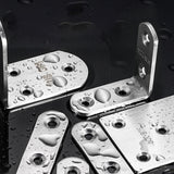 Maxbell Right Angle Bracket Multifunctional Corner Brace for Tables Shelves Dressers 7cmx5cmx7cm