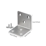 Maxbell Right Angle Bracket Multifunctional Corner Brace for Tables Shelves Dressers 5cmx5cmx5cm