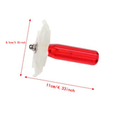 Maxbell Air Conditioner Fin Comb Radiator Cleaner 4.3x3.3inch Sturdy A/C Repair Tool Red