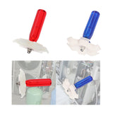 Maxbell Air Conditioner Fin Comb Radiator Cleaner 4.3x3.3inch Sturdy A/C Repair Tool Red