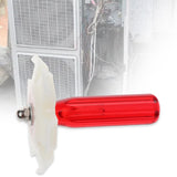 Maxbell Air Conditioner Fin Comb Radiator Cleaner 4.3x3.3inch Sturdy A/C Repair Tool Red