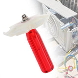 Maxbell Air Conditioner Fin Comb Radiator Cleaner 4.3x3.3inch Sturdy A/C Repair Tool Red