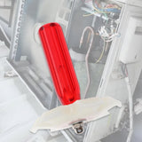 Maxbell Air Conditioner Fin Comb Radiator Cleaner 4.3x3.3inch Sturdy A/C Repair Tool Red
