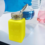 Maxbell Push Down Liquid Dispenser Cosmetic Container for Nail Polish Makeup Remover 180 ml