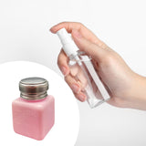 Maxbell Push Down Alcohol Dispenser Portable Empty Pumping Bottle for Personal Salon 120 ml