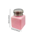 Maxbell Push Down Alcohol Dispenser Portable Empty Pumping Bottle for Personal Salon 120 ml
