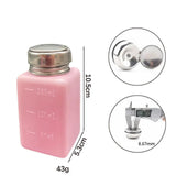Maxbell Push Down Alcohol Dispenser Portable Empty Pumping Bottle for Personal Salon 180 ml