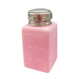Maxbell Push Down Alcohol Dispenser Portable Empty Pumping Bottle for Personal Salon 180 ml