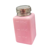 Maxbell Push Down Alcohol Dispenser Portable Empty Pumping Bottle for Personal Salon 180 ml