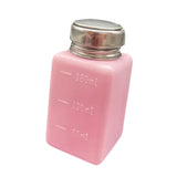 Maxbell Push Down Alcohol Dispenser Portable Empty Pumping Bottle for Personal Salon 180 ml