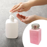 Maxbell Push Down Alcohol Dispenser Portable Empty Pumping Bottle for Personal Salon 180 ml