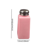 Maxbell Push Down Alcohol Dispenser Portable Empty Pumping Bottle for Personal Salon 250 ml