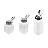 Maxbell Push Down Liquid Dispenser Premium Pump Bottle for Nail Polish Remover White 120 ml