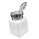 Maxbell Push Down Liquid Dispenser Premium Pump Bottle for Nail Polish Remover White 120 ml