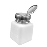 Maxbell Push Down Liquid Dispenser Premium Pump Bottle for Nail Polish Remover White 120 ml