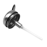 Maxbell Push Down Liquid Dispenser Premium Pump Bottle for Nail Polish Remover White 250 ml