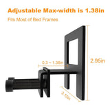 Maxbell 6x Non Slip Mattress Gaskets Stable Bedside for Metal Bed Frame Pad Grippers