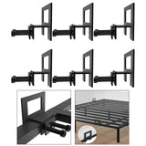 Maxbell 6x Non Slip Mattress Gaskets Stable Bedside for Metal Bed Frame Pad Grippers