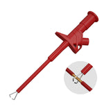 Maxbell Insulation Test Clip Hook Multimeter Heavy Duty Professional 4mm Banana Plug Red