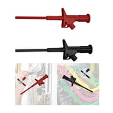 Maxbell Insulation Test Clip Hook Multimeter Heavy Duty Professional 4mm Banana Plug Red