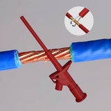 Maxbell Insulation Test Clip Hook Multimeter Heavy Duty Professional 4mm Banana Plug Red