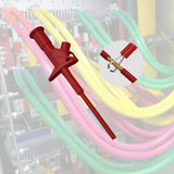 Maxbell Insulation Test Clip Hook Multimeter Heavy Duty Professional 4mm Banana Plug Red