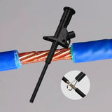 Maxbell Insulation Test Clip Hook Multimeter Heavy Duty Professional 4mm Banana Plug Black
