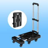 Maxbell Folding Hand Truck Hand Truck Compact Trolley for Office Travel Moving black