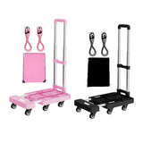 Maxbell Folding Hand Truck Hand Truck Compact Trolley for Office Travel Moving black
