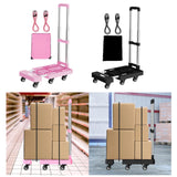Maxbell Folding Hand Truck Hand Truck Compact Trolley for Office Travel Moving black