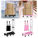 Maxbell Folding Hand Truck Hand Truck Compact Trolley for Office Travel Moving black