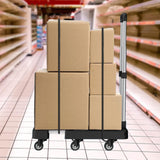 Maxbell Folding Hand Truck Hand Truck Compact Trolley for Office Travel Moving black