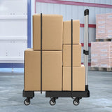 Maxbell Folding Hand Truck Hand Truck Compact Trolley for Office Travel Moving black