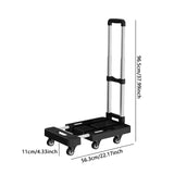 Maxbell Folding Hand Truck Hand Truck Compact Trolley for Office Travel Moving black
