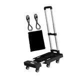 Maxbell Folding Hand Truck Hand Truck Compact Trolley for Office Travel Moving black